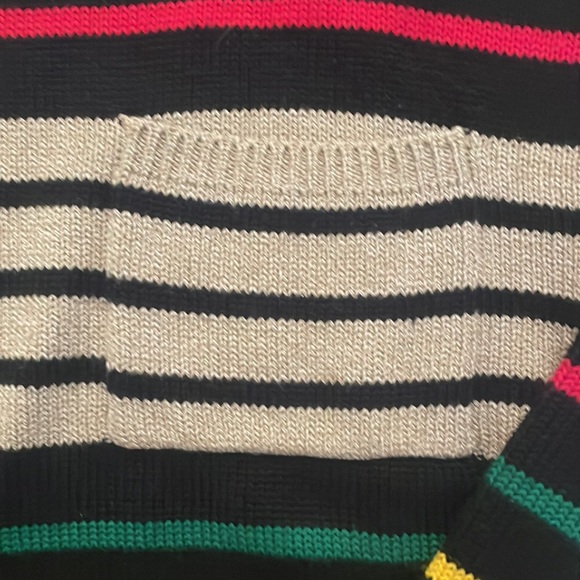 Pronto Moda Sz M Multicolored Stripe Boxy Crewneck Sweater - Picture 5 of 9